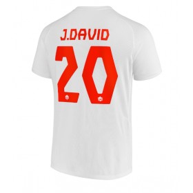 Fotbalové dres Kanada Jonathan David 20 Venkovní Mistrovství Světa 2022 Krátký Rukáv